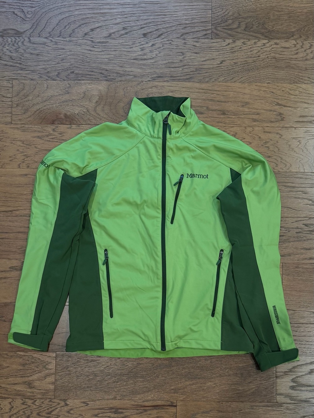 Marmot Men's Gore Windstopper Green Softshell Windbreaker Jacket